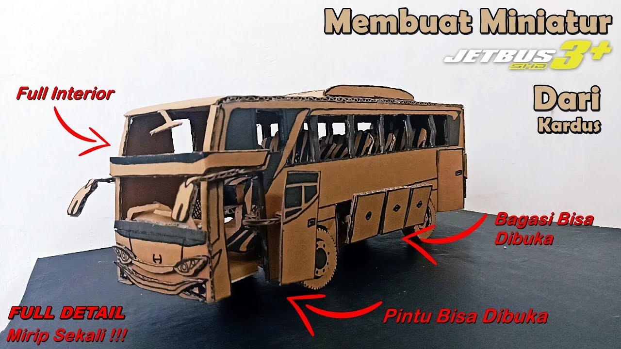 Download Gambar Miniatur Bus Dari Kardus Nomer 7