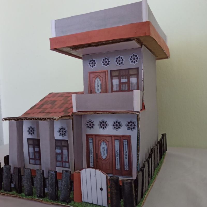 Detail Gambar Miniatur Rumah Dari Kardus Nomer 58