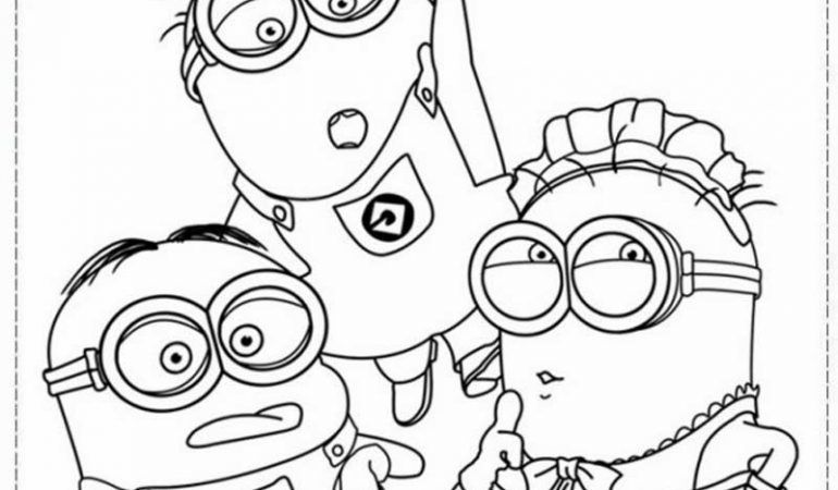 Gambar Minion Mewarnai - KibrisPDR