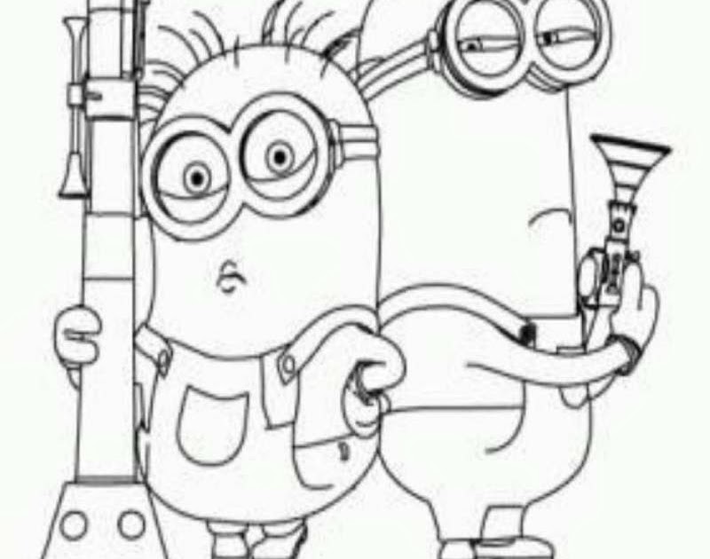 Detail Gambar Minion Mewarnai Nomer 37