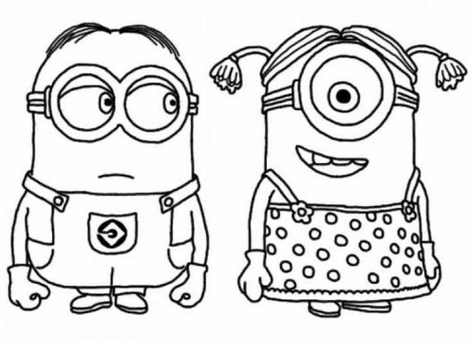 Detail Gambar Minion Mewarnai Nomer 9