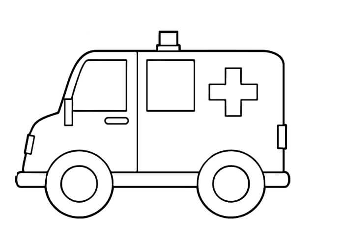 Detail Gambar Mobil Ambulance Untuk Mewarnai Nomer 13