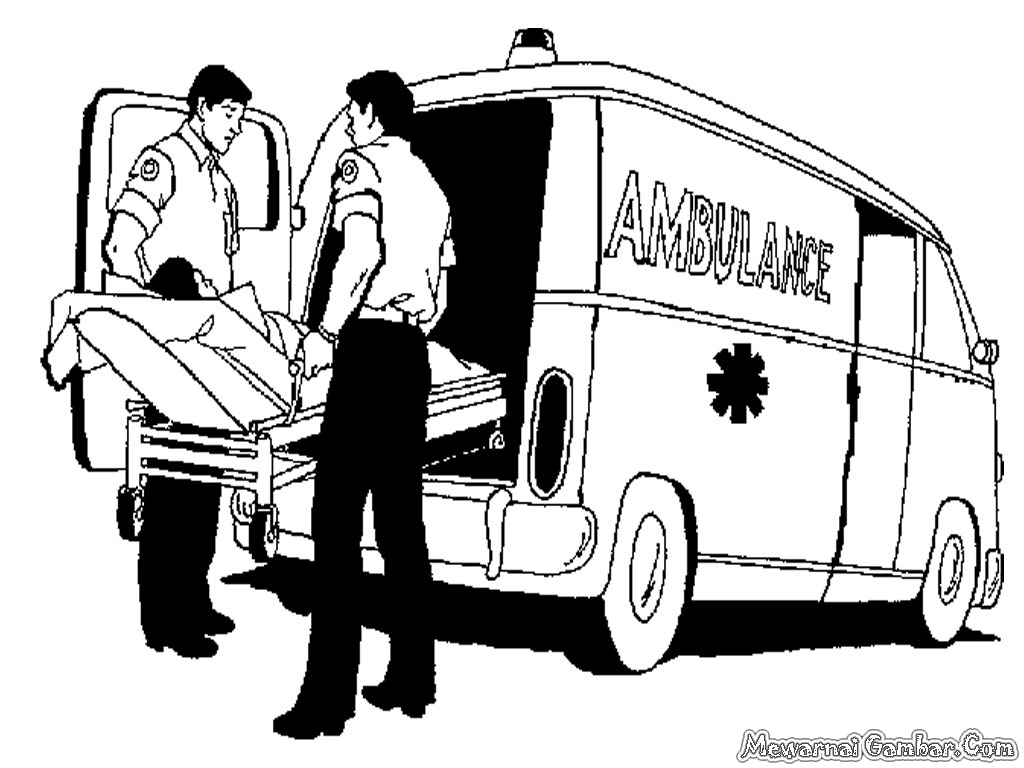 Detail Gambar Mobil Ambulance Untuk Mewarnai Nomer 49