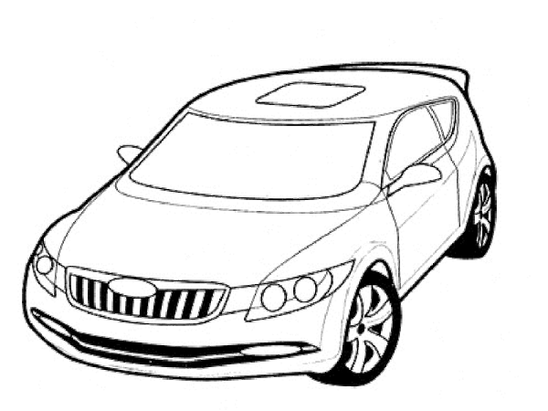 Detail Gambar Mobil Hitam Putih Untuk Diwarnai Nomer 9