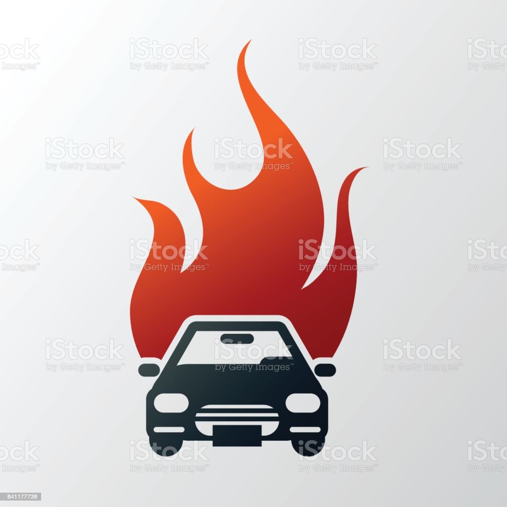 Gambar Mobil Kebakar Icon - KibrisPDR