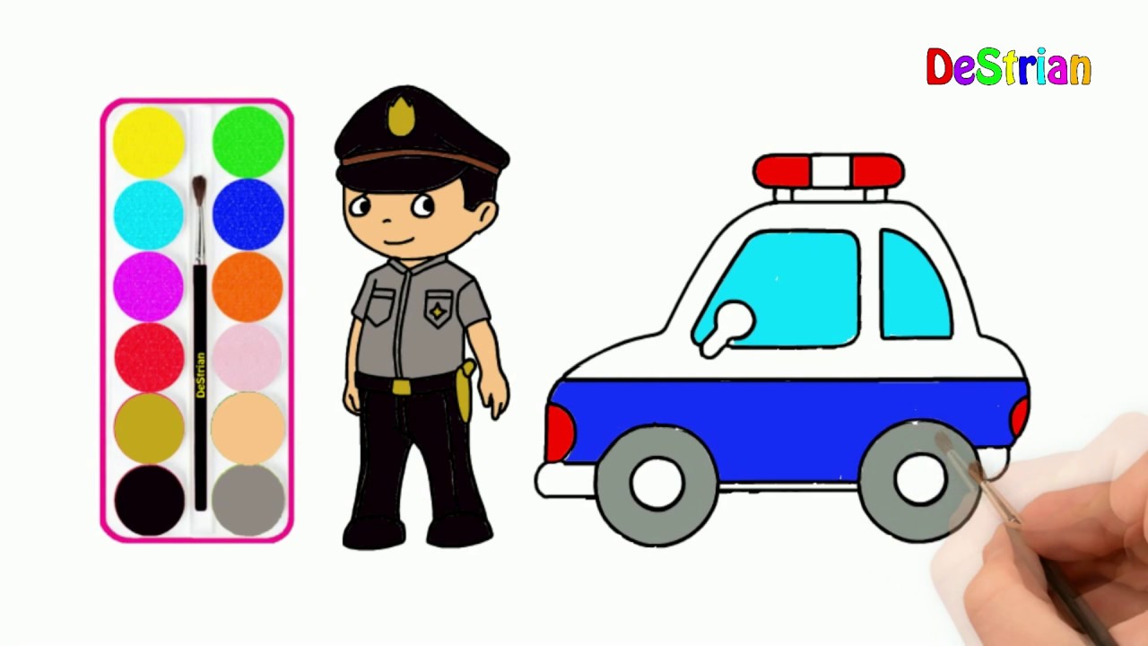 Detail Gambar Mobil Polisi Anak Tk Nomer 18