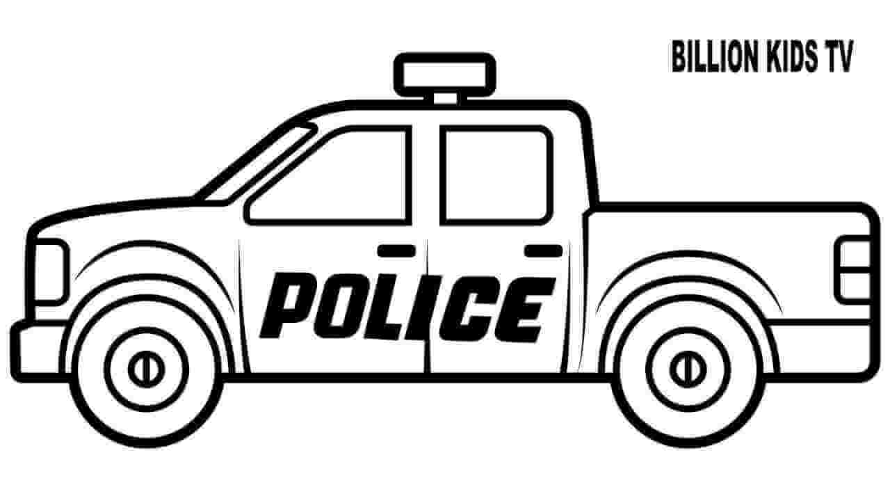 Detail Gambar Mobil Polisi Untuk Mewarnai Nomer 18