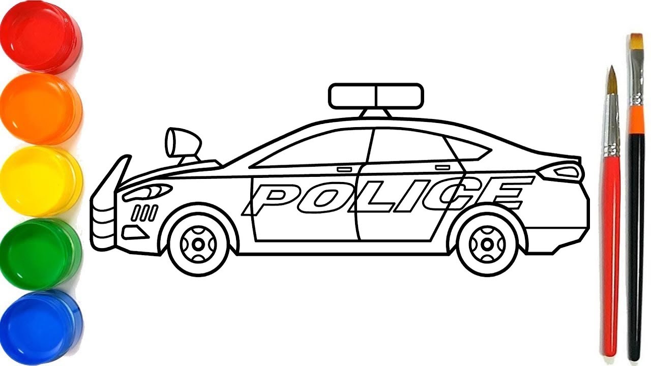 Detail Gambar Mobil Polisi Untuk Mewarnai Nomer 20