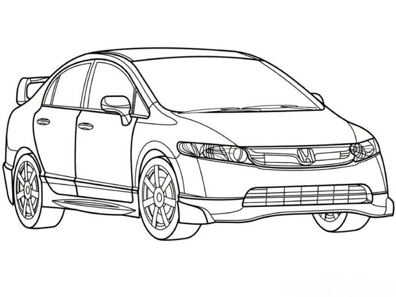 Detail Gambar Mobil Yang Belum Diwarnai Nomer 27