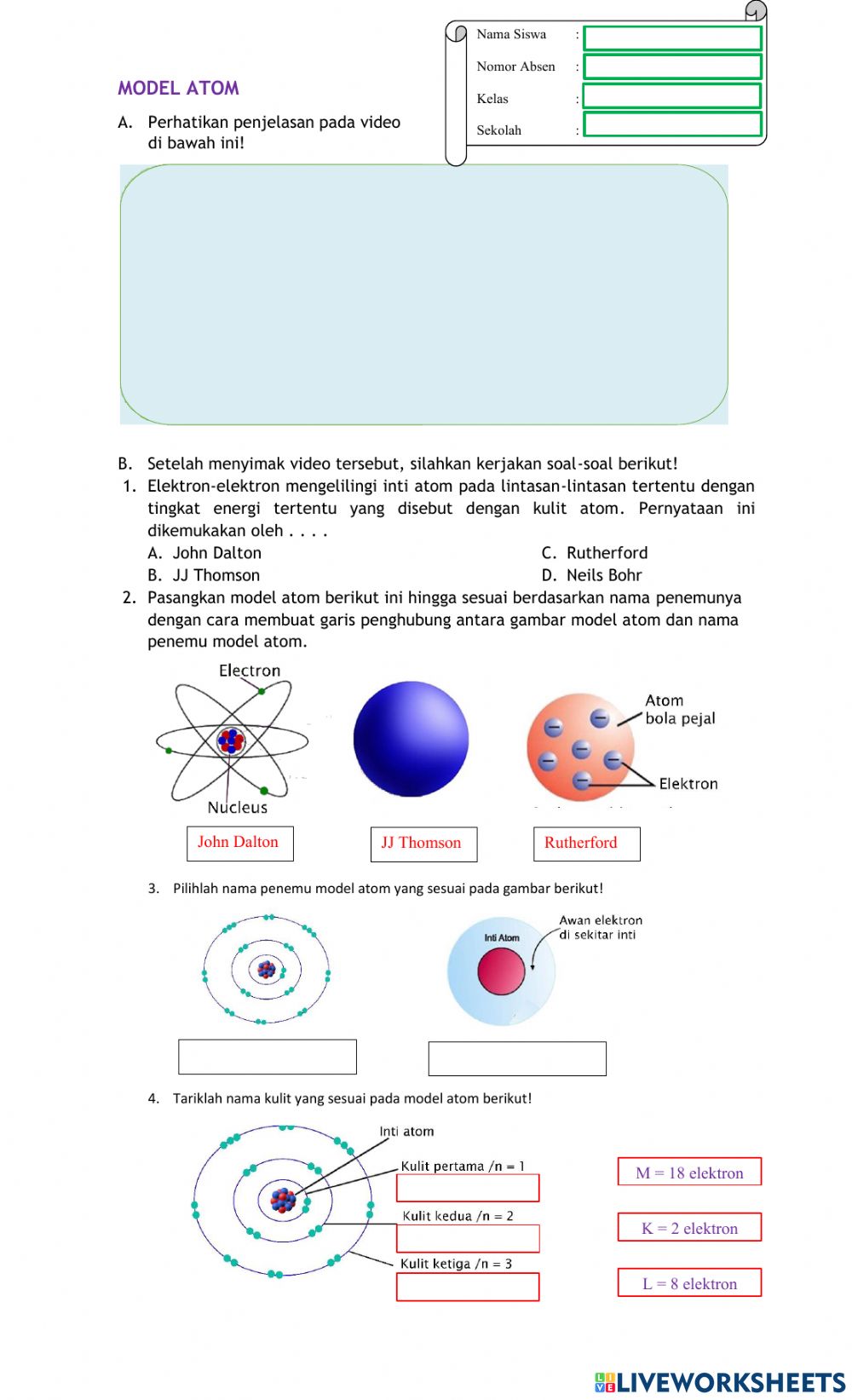 Detail Gambar Model Atom John Dalton Nomer 23