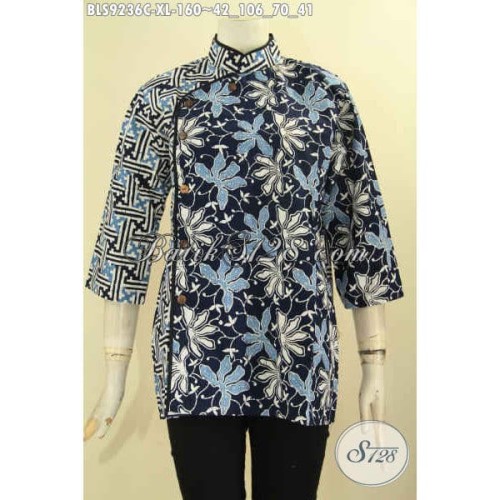 Detail Gambar Model Baju Atasan Krah Sanghai Wanita Nomer 15