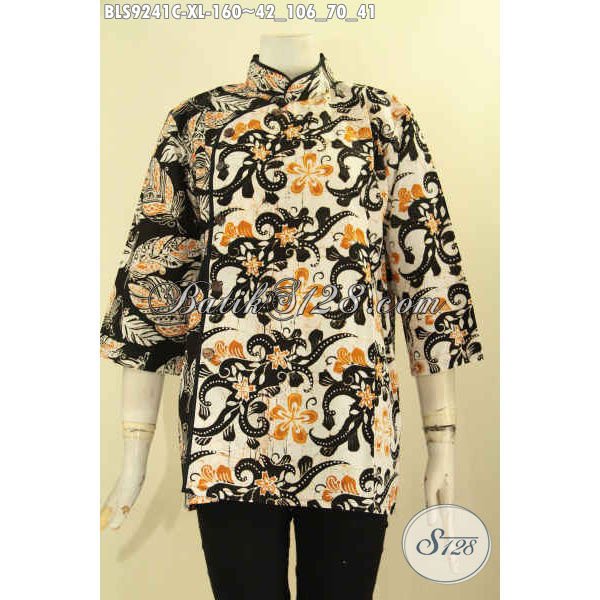 Detail Gambar Model Baju Atasan Krah Sanghai Wanita Nomer 16