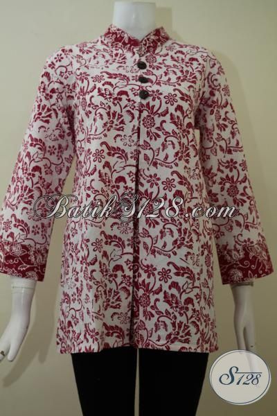 Detail Gambar Model Baju Atasan Krah Sanghai Wanita Nomer 30
