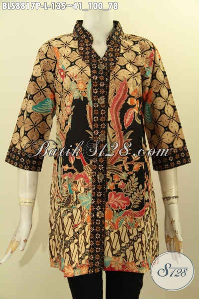 Detail Gambar Model Baju Atasan Krah Sanghai Wanita Nomer 50