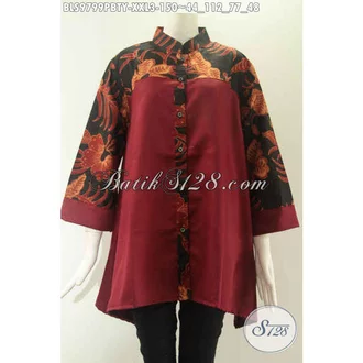Detail Gambar Model Baju Atasan Krah Sanghai Wanita Nomer 51