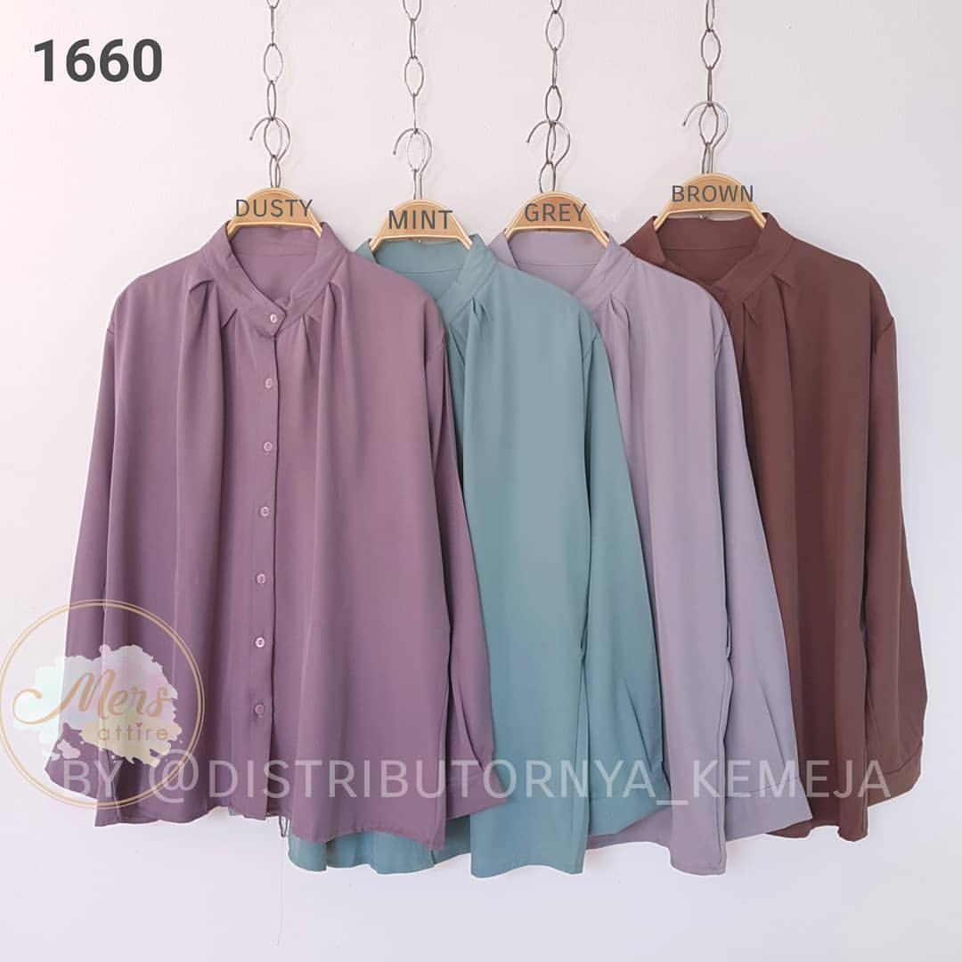 Detail Gambar Model Baju Atasan Krah Sanghai Wanita Nomer 55