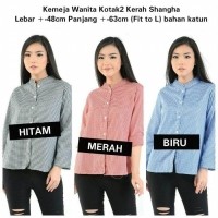 Detail Gambar Model Baju Atasan Krah Sanghai Wanita Nomer 57
