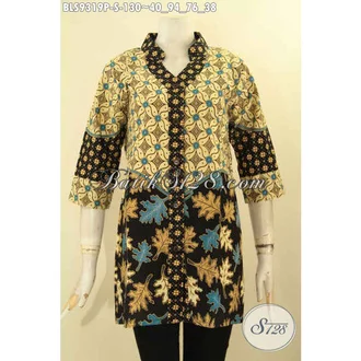 Detail Gambar Model Baju Atasan Krah Sanghai Wanita Nomer 7