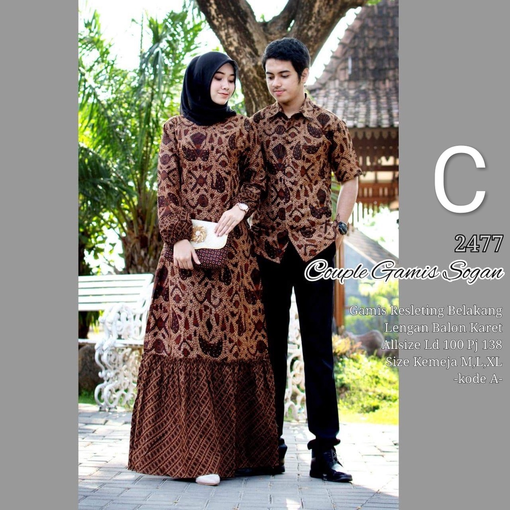 Detail Gambar Model Baju Batik Gamis Nomer 22