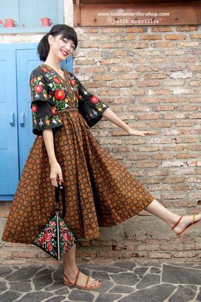 Detail Gambar Model Seragam Batik Baju Batik Dress Model Sekarang Nomer 48