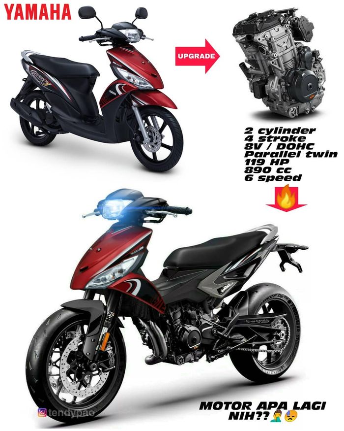 Detail Gambar Modifikasi Motor Mio J Nomer 3