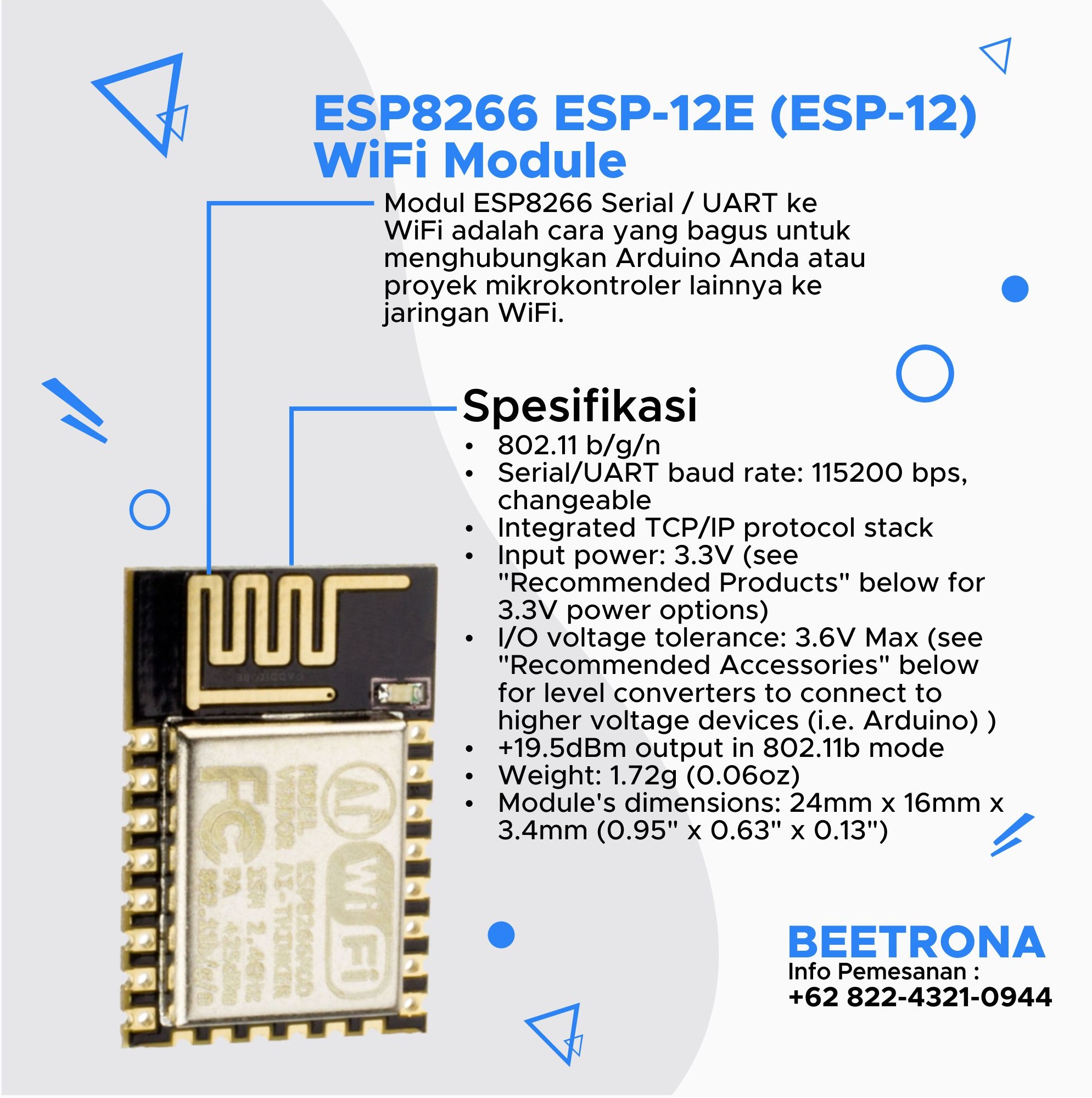 Detail Gambar Modul Wifi Esp8266 Nomer 37