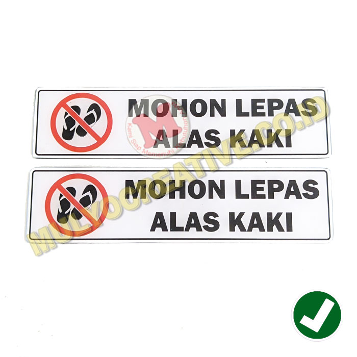 Detail Gambar Mohon Lepas Alas Kaki Nomer 50