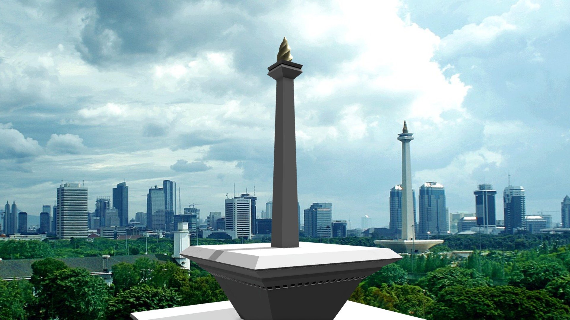 Detail Gambar Monas 3 Dimensi Nomer 14