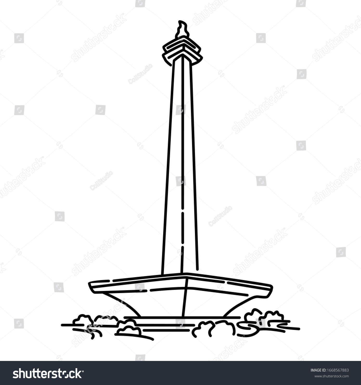 Detail Gambar Monas 3 Dimensi Nomer 15