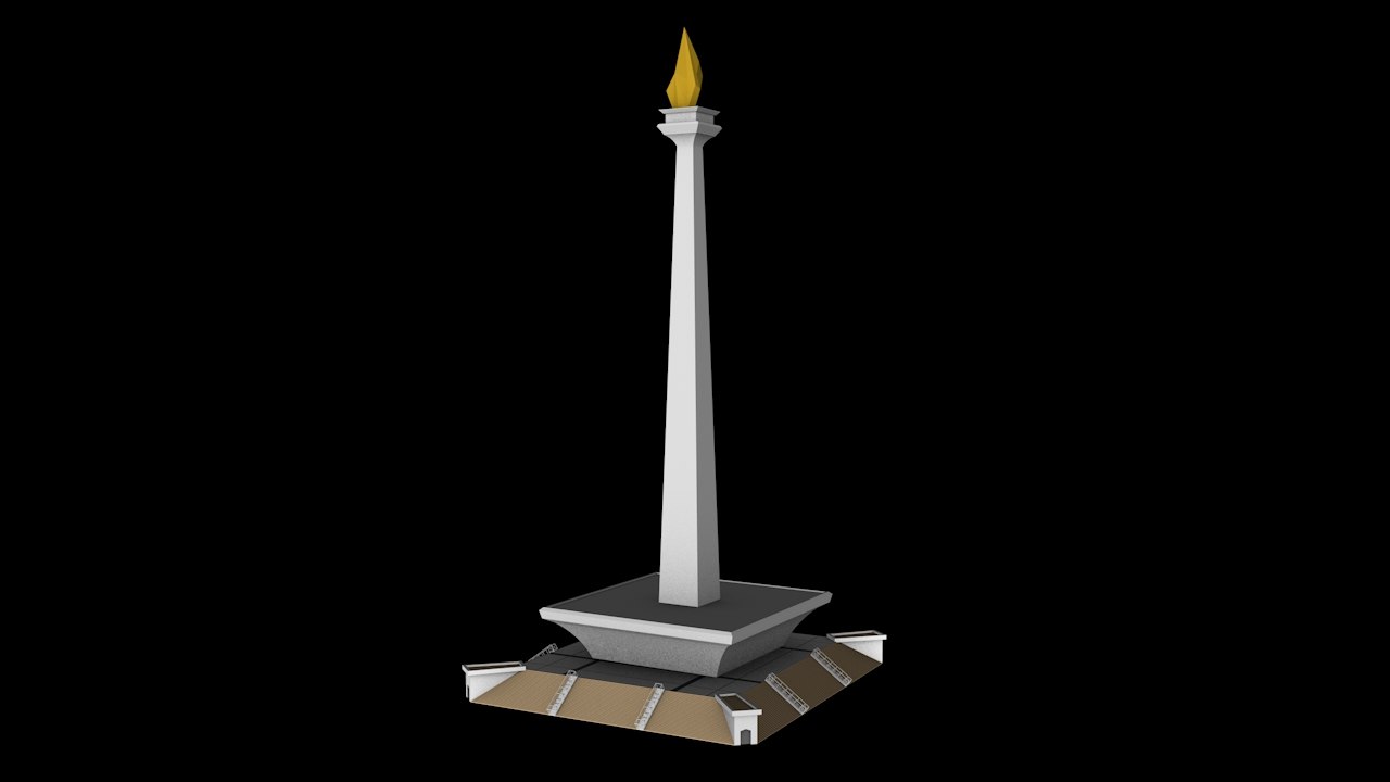 Detail Gambar Monas 3d Gambar Monas 3 Dimensi Nomer 5