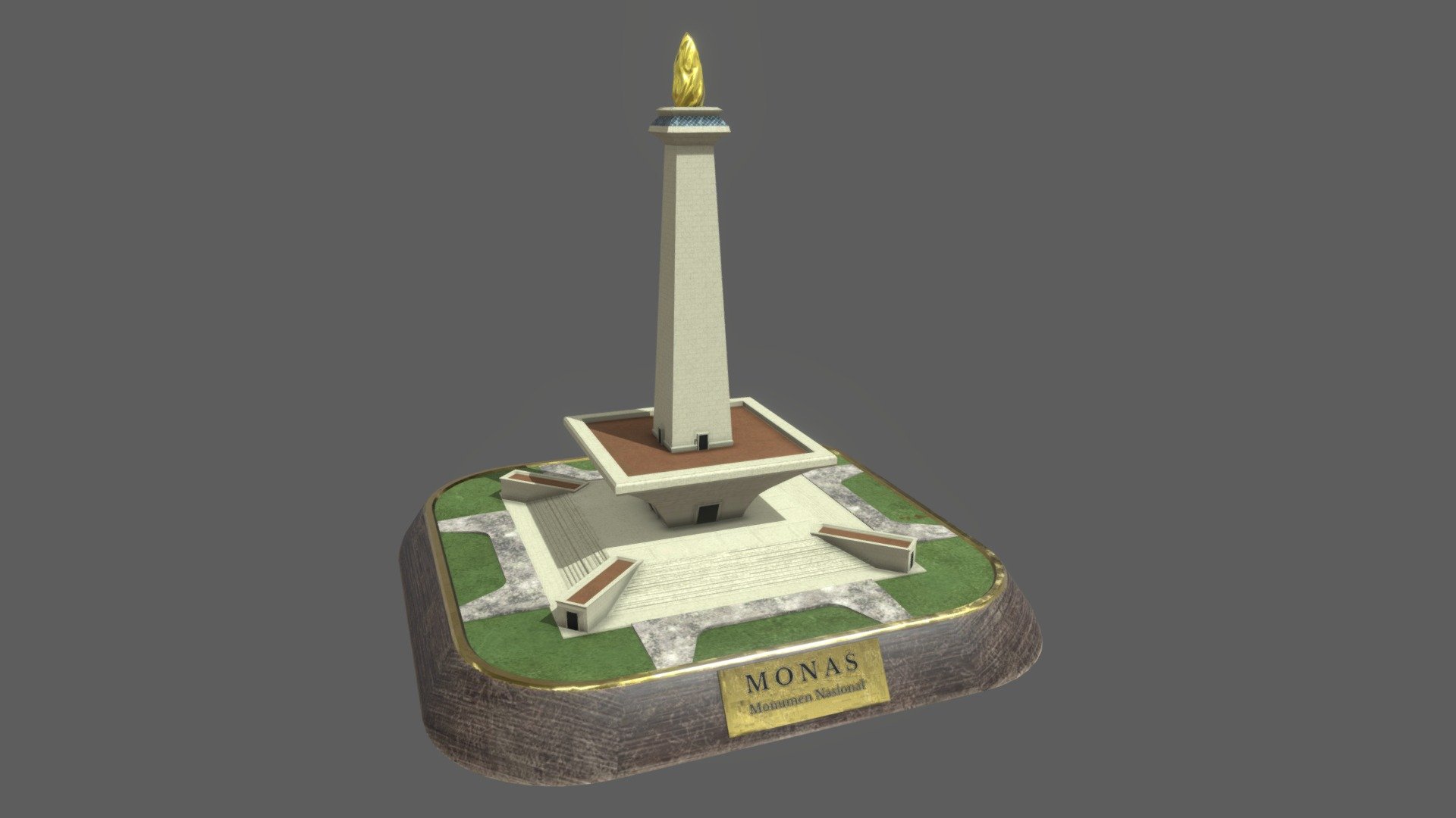 Detail Gambar Monas 3d Monas 3 Dimensi Nomer 16