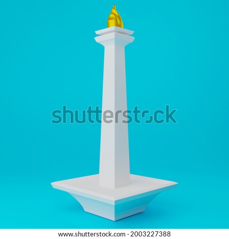 Detail Gambar Monas 3d Monas 3 Dimensi Nomer 56