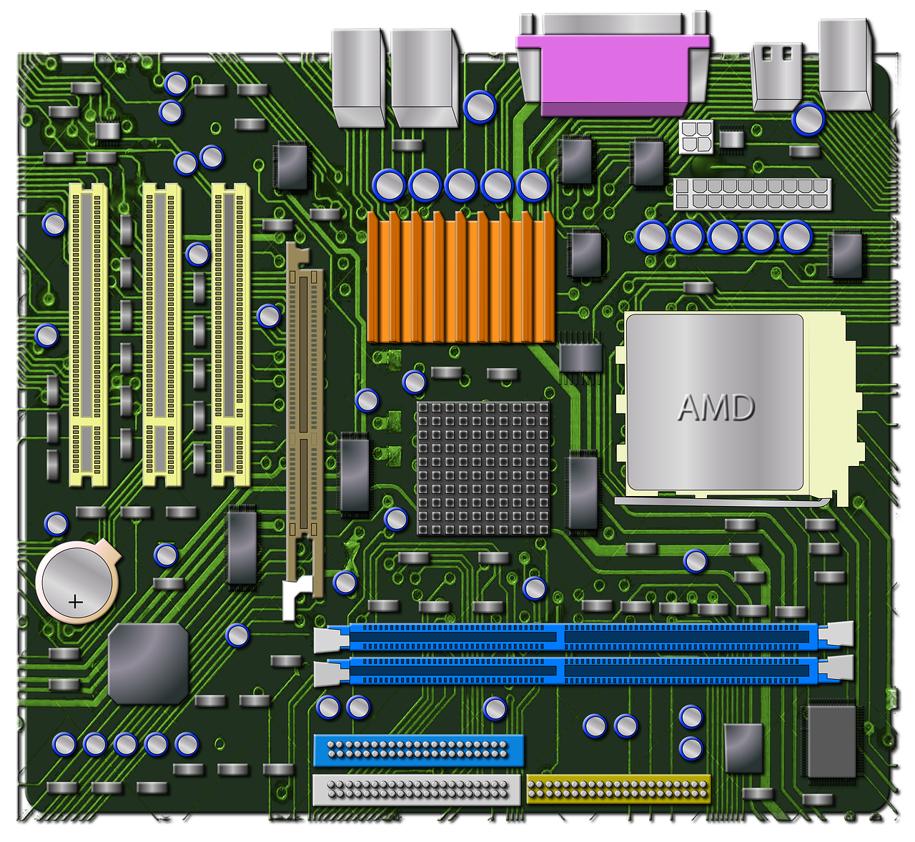 Detail Gambar Motherboard Komputer Nomer 16