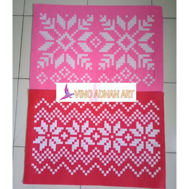 Detail Gambar Motif Anyaman Bunga Dari Kertas Nomer 14