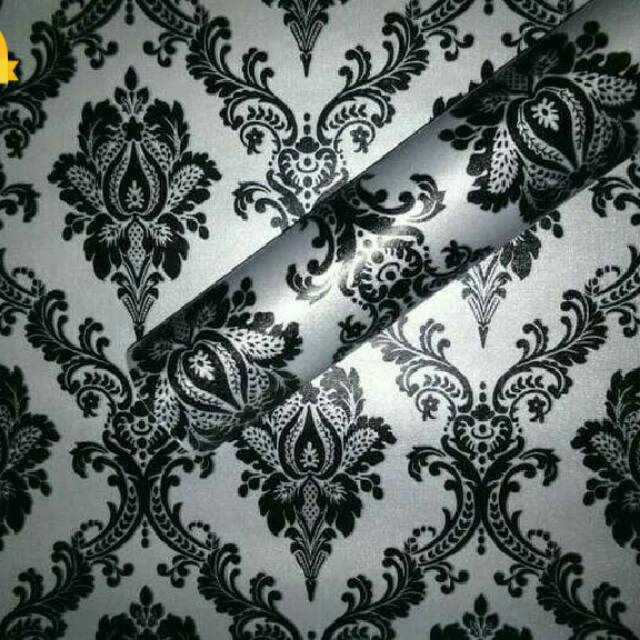 Detail Gambar Motif Batik Bunga Hitam Putih Nomer 31