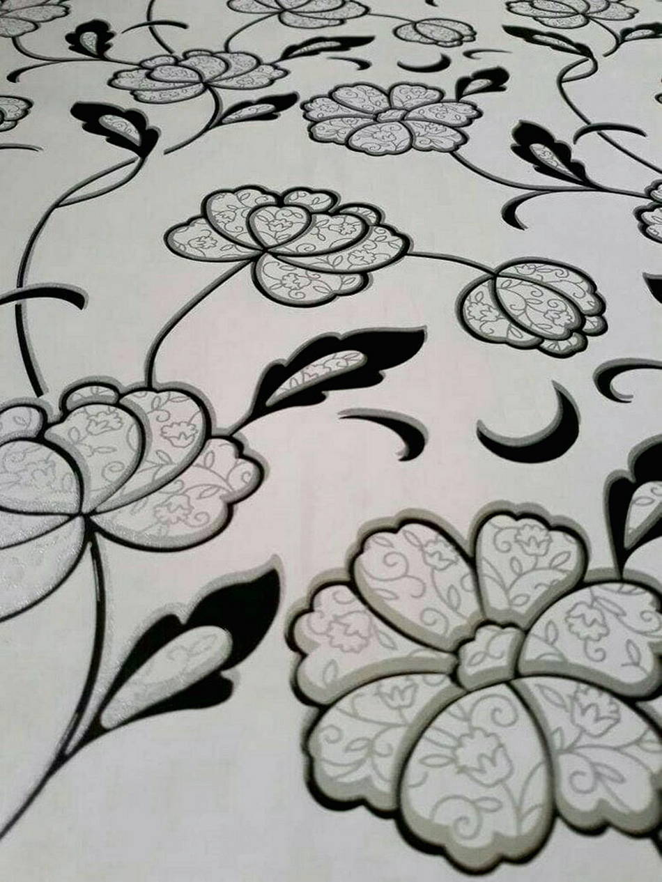 Detail Gambar Motif Batik Bunga Hitam Putih Nomer 48