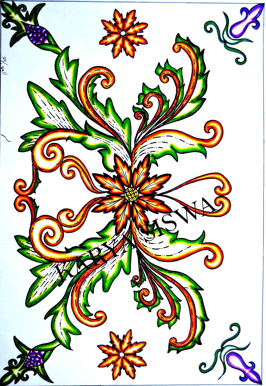 Detail Gambar Motif Batik Bunga Yang Mudah Nomer 53