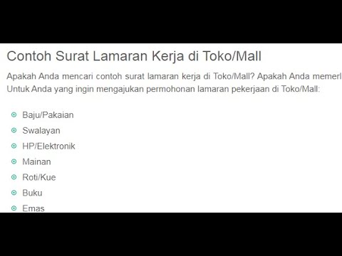 Detail Contoh Surat Lamaran Kerja Di Toko Pakaian Nomer 29