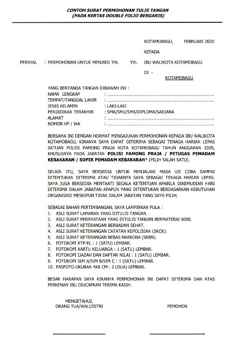 Detail Contoh Surat Lamaran Kerja Dinas Pemadam Kebakaran Nomer 21