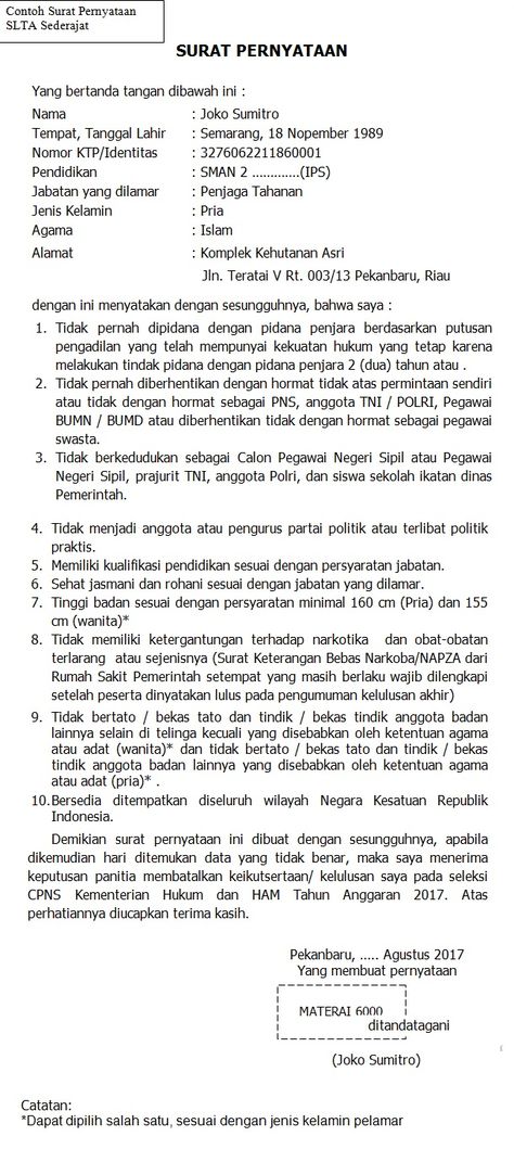 Detail Contoh Surat Lamaran Kerja Ditujukan Kepada Menteri Hukum Dan Ham Nomer 25