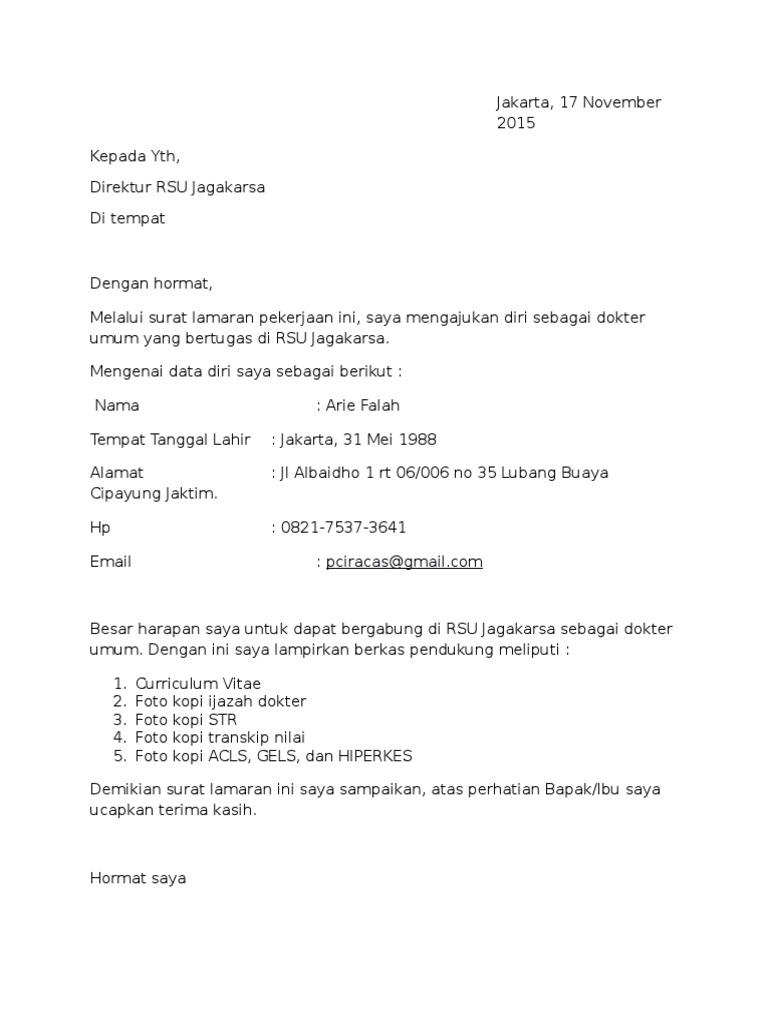 Detail Contoh Surat Lamaran Kerja Filetype Doc Nomer 18