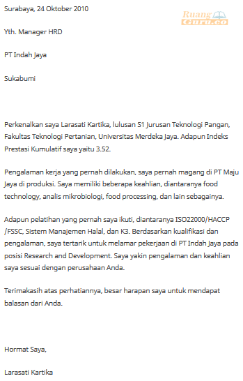 Detail Contoh Surat Lamaran Kerja Guru Pkn Nomer 49