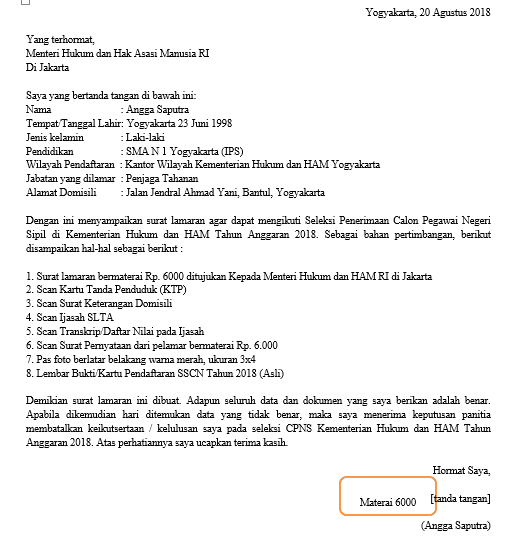 Detail Contoh Surat Lamaran Kerja Kantor Nomer 38