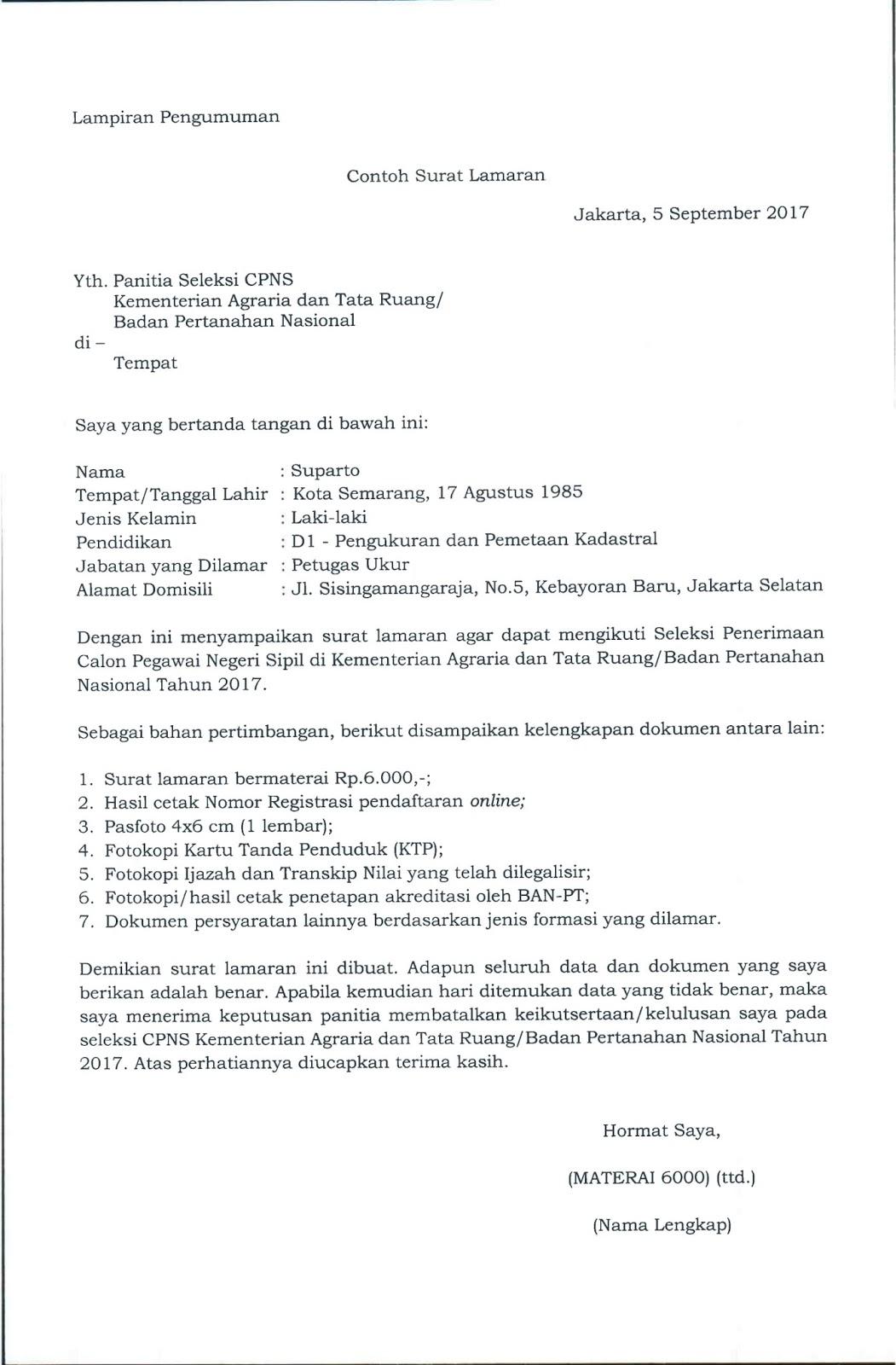 Detail Contoh Surat Lamaran Kerja Kementerian Perdagangan Nomer 40