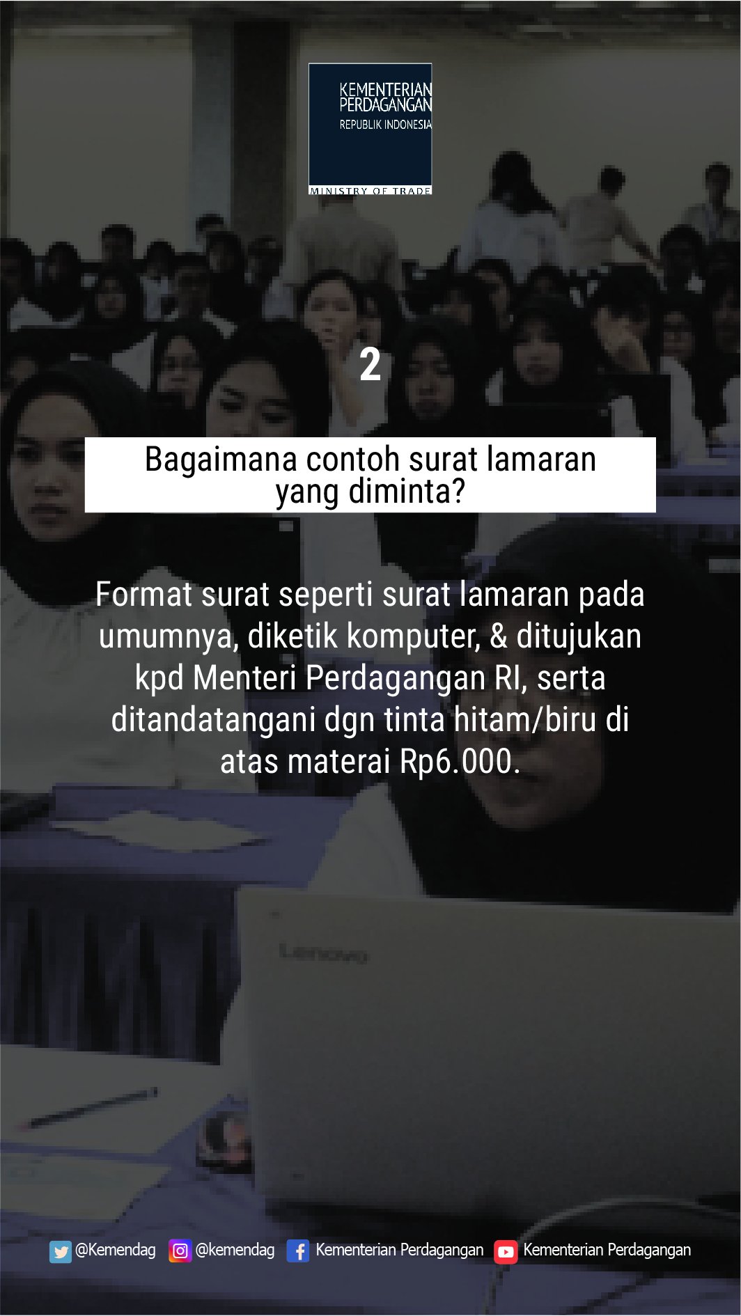 Detail Contoh Surat Lamaran Kerja Kementerian Perdagangan Nomer 56