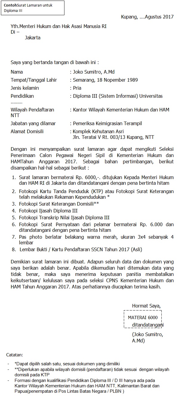 Detail Contoh Surat Lamaran Kerja Kementerian Pertanian Nomer 14