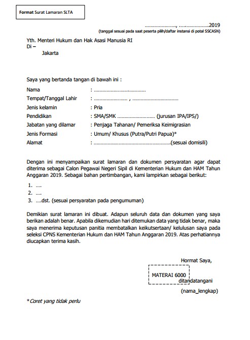 Detail Contoh Surat Lamaran Kerja Kementerian Pertanian Nomer 27