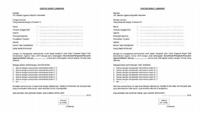 Detail Contoh Surat Lamaran Kerja Kementerian Pertanian Nomer 7