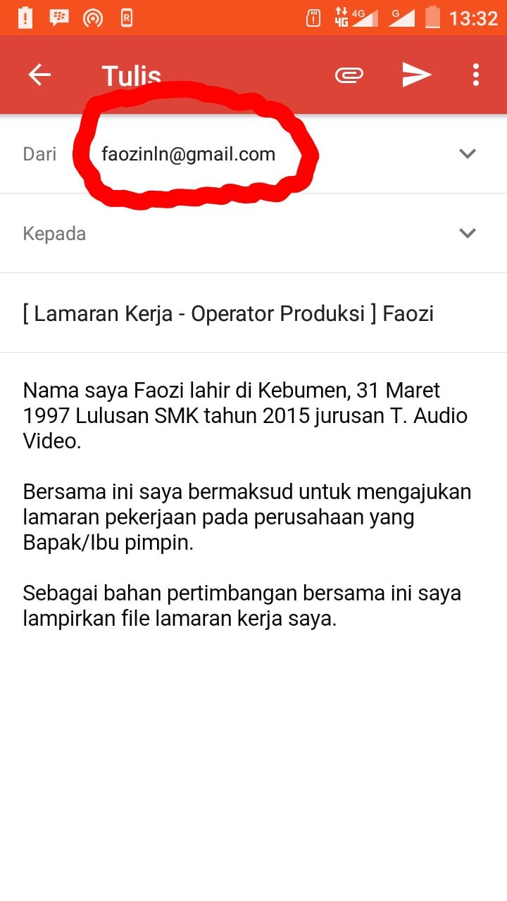 Detail Contoh Surat Lamaran Kerja Lewat Email Nomer 42