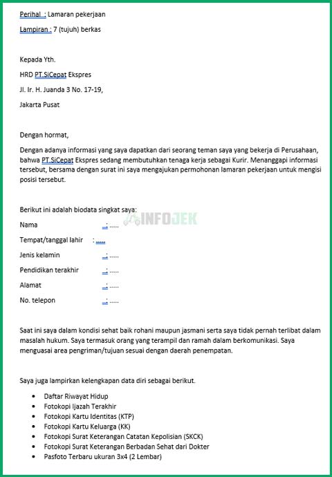 Detail Contoh Surat Lamaran Kerja Modern Nomer 28